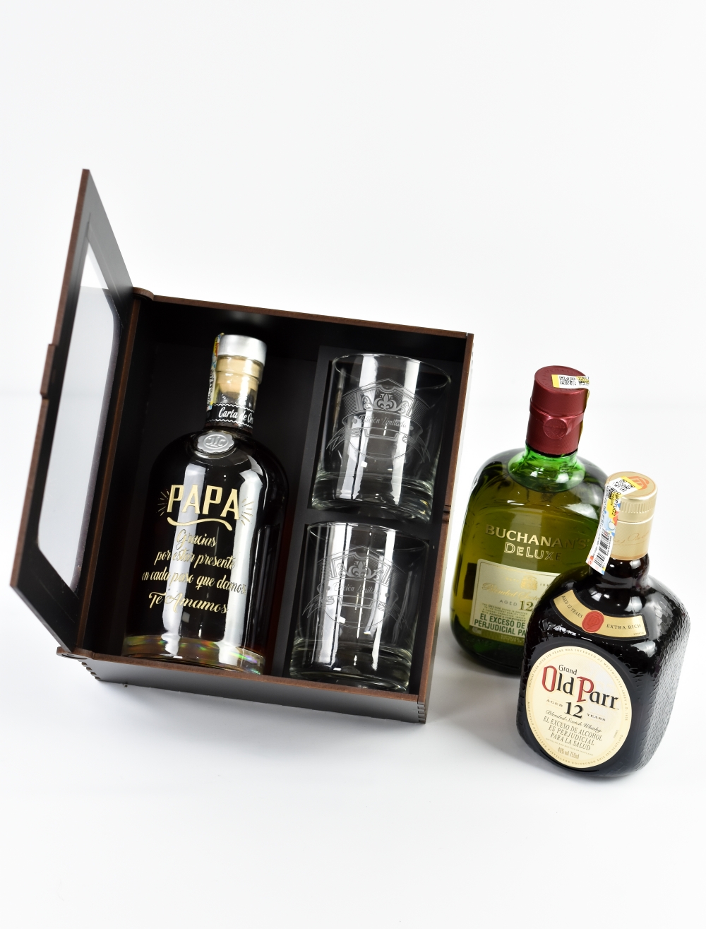 KIT CAJA RON 8 AÑOS 